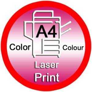 A4 laser printing colour